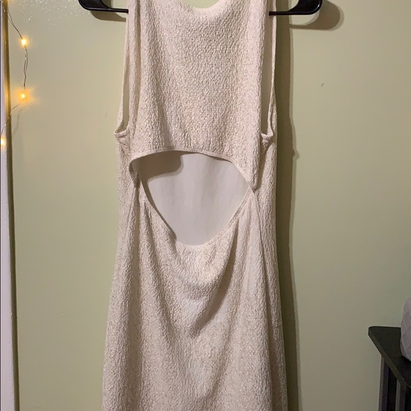 Cream & Gold sparkly Deb Dress - Picture 3 of 3